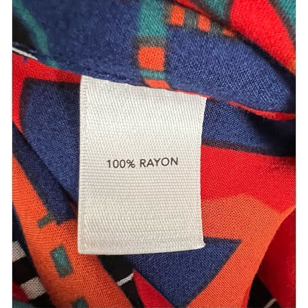 Leith Geometric Patterned Open Back Spaghetti Str… - image 6